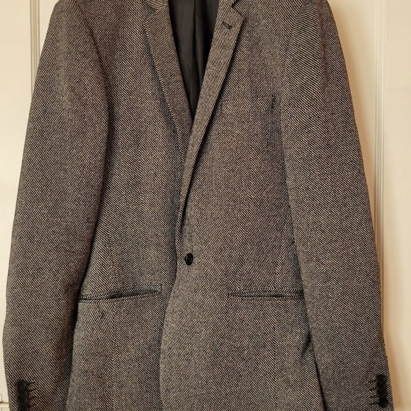 ASOS Mens Wool Blend Charcoal Slim/Regular Fit Blazer 38Long - Picture 3 of 6